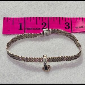 Pandora Reflexions Bracelet with Heart Clip Charm